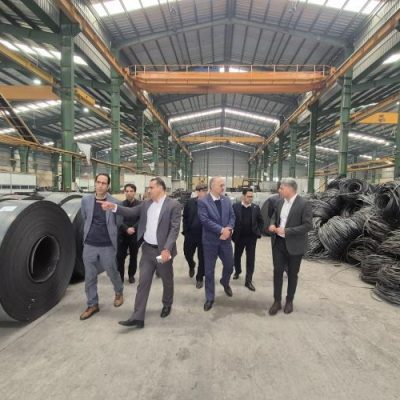 سفر مدیر بانكداری شركتی و توسعه كسب و كار بانك صنعت و معدن به استان خوزستان و بازدید از چندین واحد تولیدی