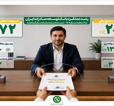 شتاب فعالیت های بانک توسعه صادرات ایران در سال ۱۴۰۵