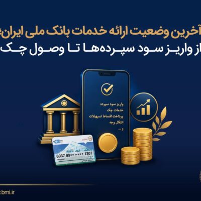 آخرین وضعیت ارائه خدمات بانک ملی ایران؛ از واریز سود سپرده ها تا وصول چک